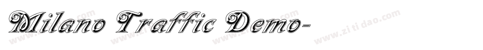 Milano Traffic Demo字体转换